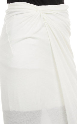 Helmut Lang Drape-Front Skirt