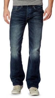 FFP Mid blue dark wash bootcut jeans