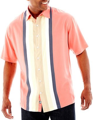 Nat Nast Short-Sleeve Trackside Silk-Tencel Shirt-Big & Tall