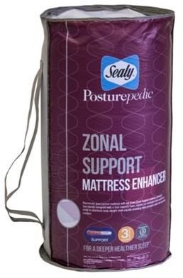 Sealy Zonal support memory foam mattress enhancer
