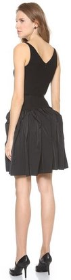 Nina Ricci Sleeveless Ruffle Skirt Dress