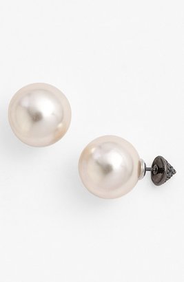 Cara Reversible Pearlescent & Crystal Earrings