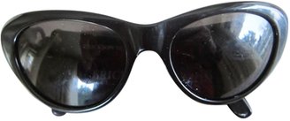 Linda Farrow Black Plastic Sunglasses