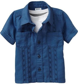 Old Navy Linen-Blend Guayabera Shirts for Baby
