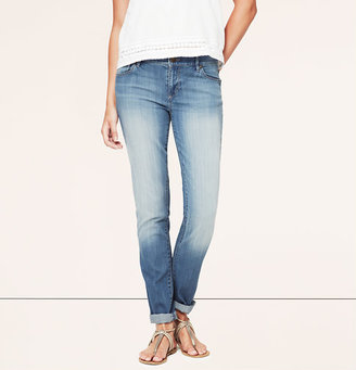 LOFT Petite Relaxed Skinny Jeans in Surf Blue Wash