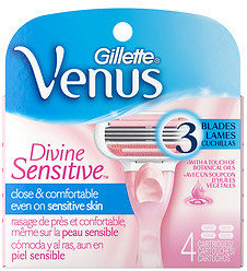 Gillette Venus Razor Refill Cartridges, Divine Sensitive