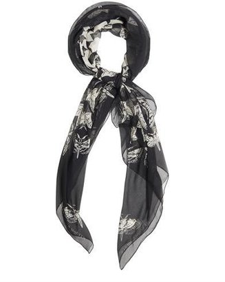 Alexander McQueen Escher Ivy-print silk scarf