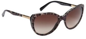 Dolce & Gabbana Brown plastic tortoiseshell cat eye sunglasses