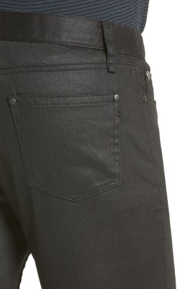 John Varvatos Collection Skinny Fit Coated Jeans