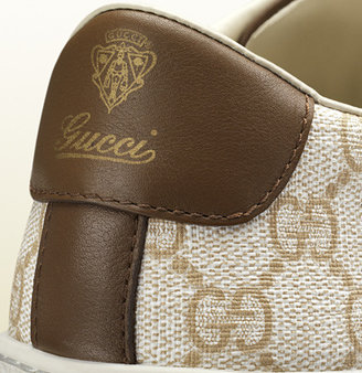 Gucci brooklyn GG supreme canvas lace-up sneaker