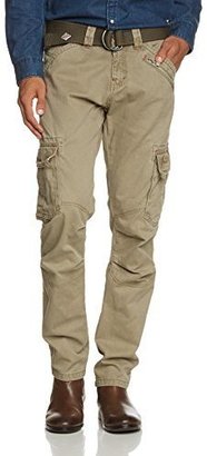 Timezone Men's Benitotz Slim Cargo Pants Incl. Belt 26-0358 Slim Trousers