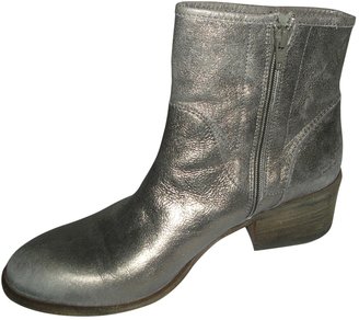 VIC Metallic Leather Ankle boots