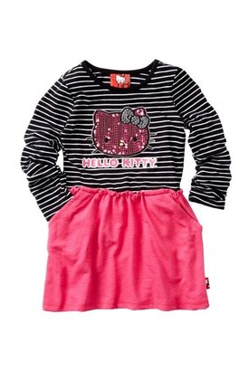 Hello Kitty Striped Long Sleeve Dress (Little Girls)