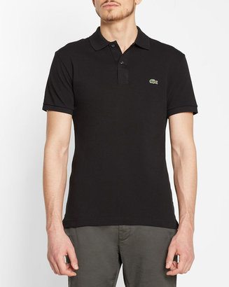 Lacoste Black Slim-Fit Polo Shirt