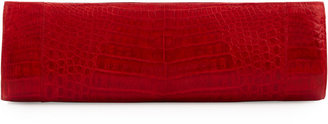 Nancy Gonzalez Slim Crocodile Clutch Bag, Red