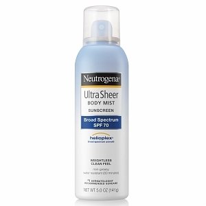 Neutrogena Ultra Sheer Body Mist Sunscreen, SPF 70