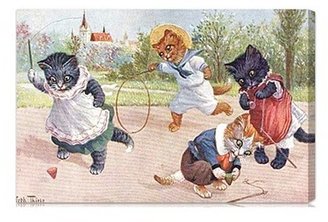 Oliver The Gal Artist Co. Olivia's Easel 'Kittens Playing in the Park' Canvas Art