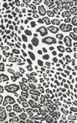 Barneys New York Leopard-Print Gauzy Scarf