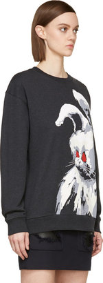 McQ Grey Angry Bunny Sweatshirt