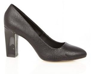 Ben de Lisi Principles by Designer black snake high court shoes