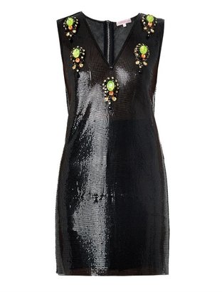 Matthew Williamson Crystal-embellished chainmail dress