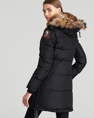 Parajumpers Long Bear Down Coat with Fur Hood