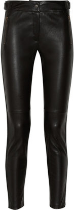 Alexander McQueen Stretch-leather skinny pants