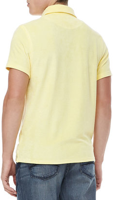 Vilebrequin Short Sleeve Terry Polo, Yellow
