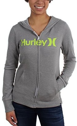 Hurley Juniors One and Only Zip Fleece, Heather Grey, X-Small