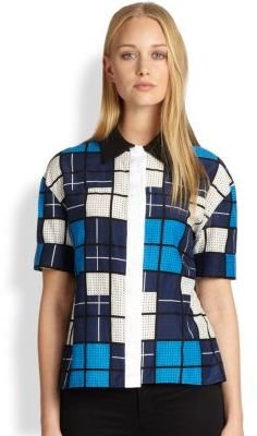 Timo Weiland Chelsea Box-Print Cotton Shirt