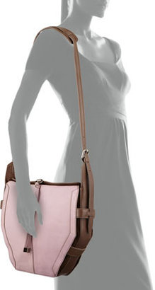 Kooba Lynn Leather Shoulder Bag, Lilac/Gray