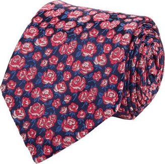 Barneys New York Rose Jacquard Neck Tie