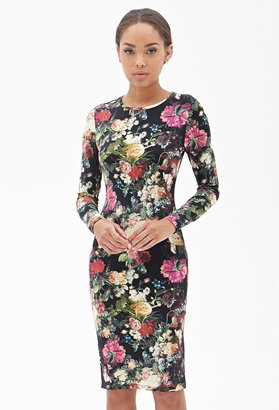 Forever 21 Floral Bodycon Dress