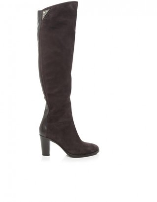 Le Pepe Women's Suede Over The Knee Heeled Boots