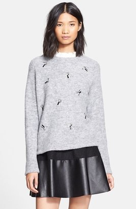 Mcginn 'Samantha' Ruffle Collar Embellished Sweater