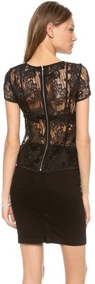 Rebecca Taylor Floral Lace Tee