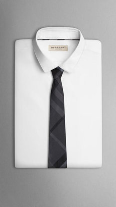 Burberry Tonal Check Silk Tie
