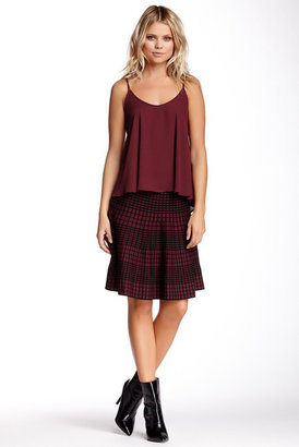 Romeo & Juliet Couture Checkered Flare Skirt