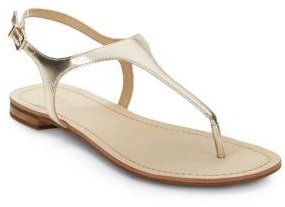 Saks Fifth Avenue Gwinn Metallic Slingback Thong Sandals