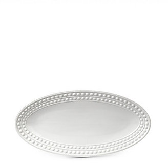 L'OBJET Perlee White Oval Platter