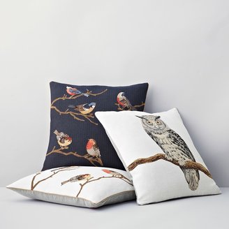 Yves Delorme Iosis for Rendezvous Bird Decorative Pillow, 18 x 18