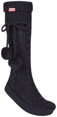 Hunter Women's Cable Slipper Socks