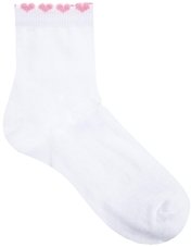 ASOS Socks With Heart Top - White