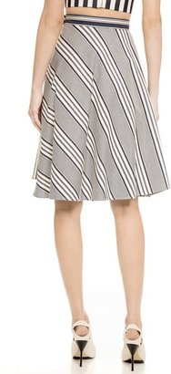 Shakuhachi Directional Stripe Circle Skirt