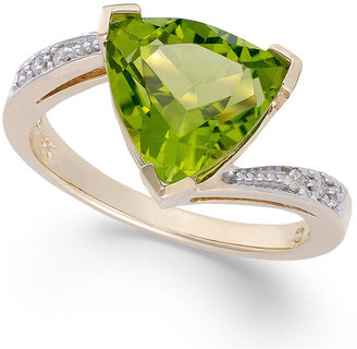 Peridot (3-3/4 ct. t.w.) and Diamond Accent Ring in 14k Gold