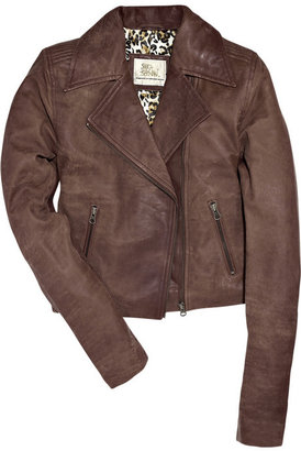 Sara Berman Mini Deni leather biker jacket