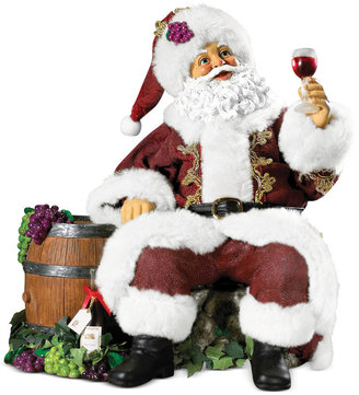 Kurt Adler Wine Santa Ornament