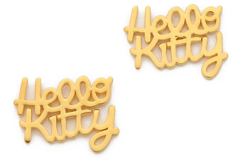 Noir Hello Kitty Stud Earrings