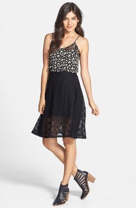 Mimichica Mimi Chica Lace Midi Skirt (Juniors) (Online Only)