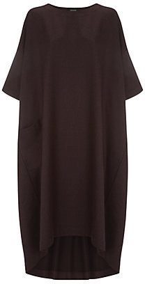 eskandar Basket Weave T-Shirt Dress